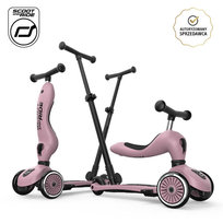 Scoot and Ride, Highwaykick 1 Push and Go 2w1 Jeździk i hulajnoga z rączką do prowadzenia 1-5 lat Wildberry