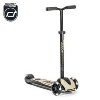 Scoot and Ride, Hulajnoga trójkołowa balansowa, Highwaykick 5 Ash, koła LED, 5+, kremowy