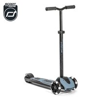 Scoot and Ride, Hulajnoga trójkołowa balansowa, Highwaykick 5 Steel, koła LED, 5+, szary