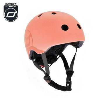 Scoot and Ride, Kask dziecięcy rowerowy, Peach, łososiowy, 3+, rozmiar S/M - Scoot and Ride