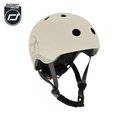 Scoot and Ride, Kask rowerowy, Ash, bezowy, 3+, rozmiar S/M - Scoot and Ride