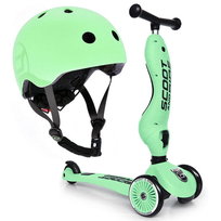 Scoot and Ride, Zestaw hulajnoga 2w1 + kask S-M 2+ Kiwi