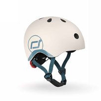 Scoot & Ride, Kask dziecięcy, kremowy, 12m+, rozmiar XXS-S