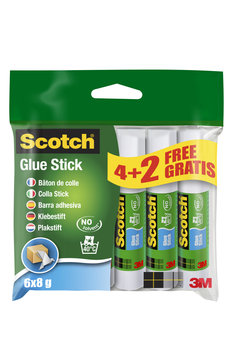 Scotch, Klej w sztyfcie do papieru 8g, 6 sztuk - Scotch