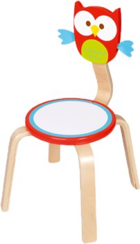 Scratch, drewniane dziecięce krzesełko Sówka - Scratch