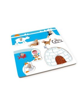 Scratch, puzzle z uchwytem, Eskimos - Scratch