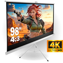 Screenbox 100 | Ekran przenośny statywowy 200X150 | 98