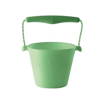 Scrunch Bucket , silikonowe wiaderko do wody i piasku, pastelowy zielony - Scrunch