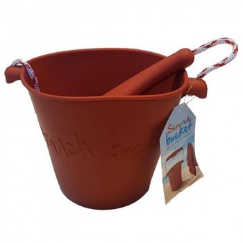 Scrunch, składane wiaderko do wody i piasku Bucket Rust - Funkit world