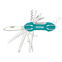 Scyzoryk wielofunkcyjny 15 funcji 95x31mm Zielony TOTAL