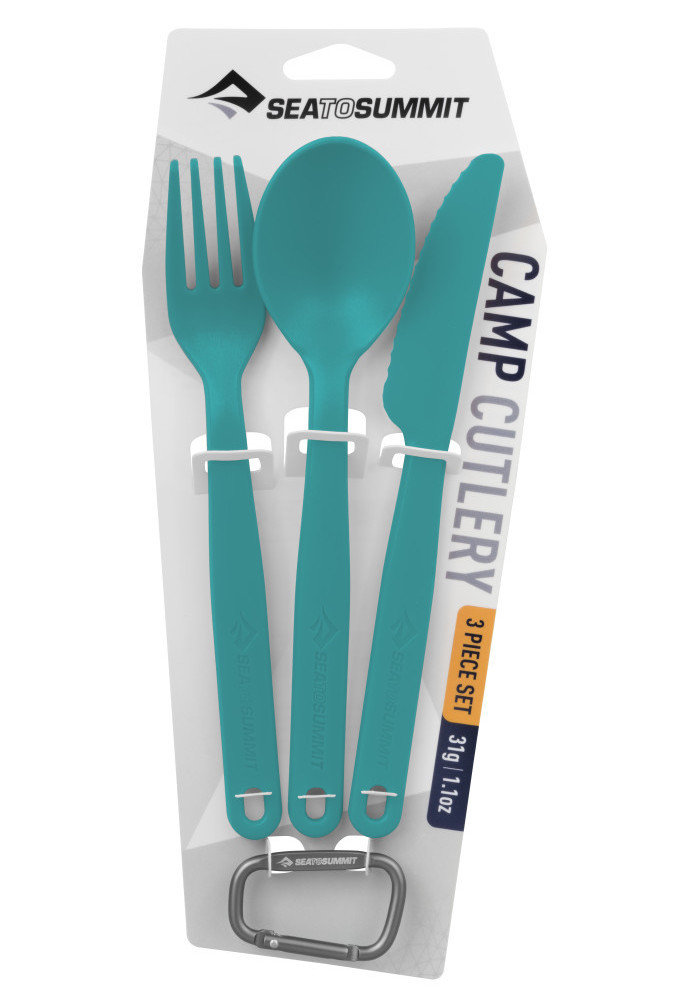 SEA TO SUMMIT CAMP CUTLERY 3 PIECE SET PACIFIC BLUE ZESTAW SZTUĆCÓW