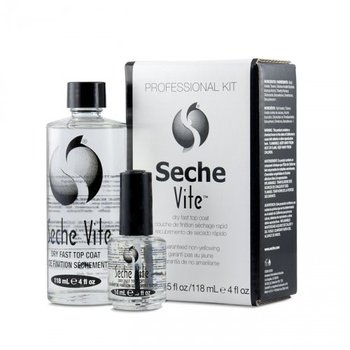 Seche Vite Dry Fast Top Coat 118ml + 14ml Utwardzacz Do Lakieru Zestaw - Seche