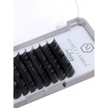 Secret Lashes Rzęsy Classy skręt D 12mm, 0,15 mm - idealne do metody 1:1 - Secret Lashes