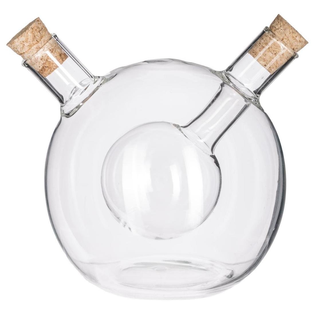 SECRTET DE GOURMET Dozownik do oliwy i octu , szklany, 2 w 1