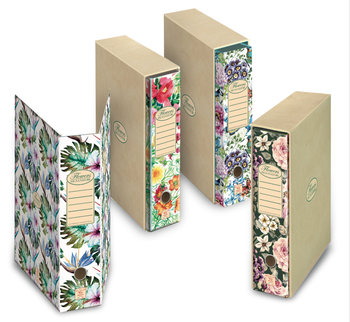 Segregator A4 w pudełku kwiaty, Pigna Nature - Pigna