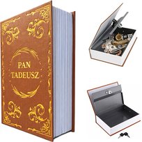 SEJF KASETKA METALOWA PAN TADEUSZ KSIĄŻKA LEKTURA SCHOWEK SKRYTKA KASETKA Total Shopping