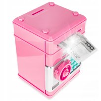 Sejf Skarbonka Bankomat na Monety Banknoty na Kod Wpłatomat + PIN