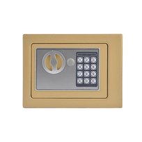 Sejf złoty bezpieczne przechowywanie kasetka skrytka solidny kod klucz