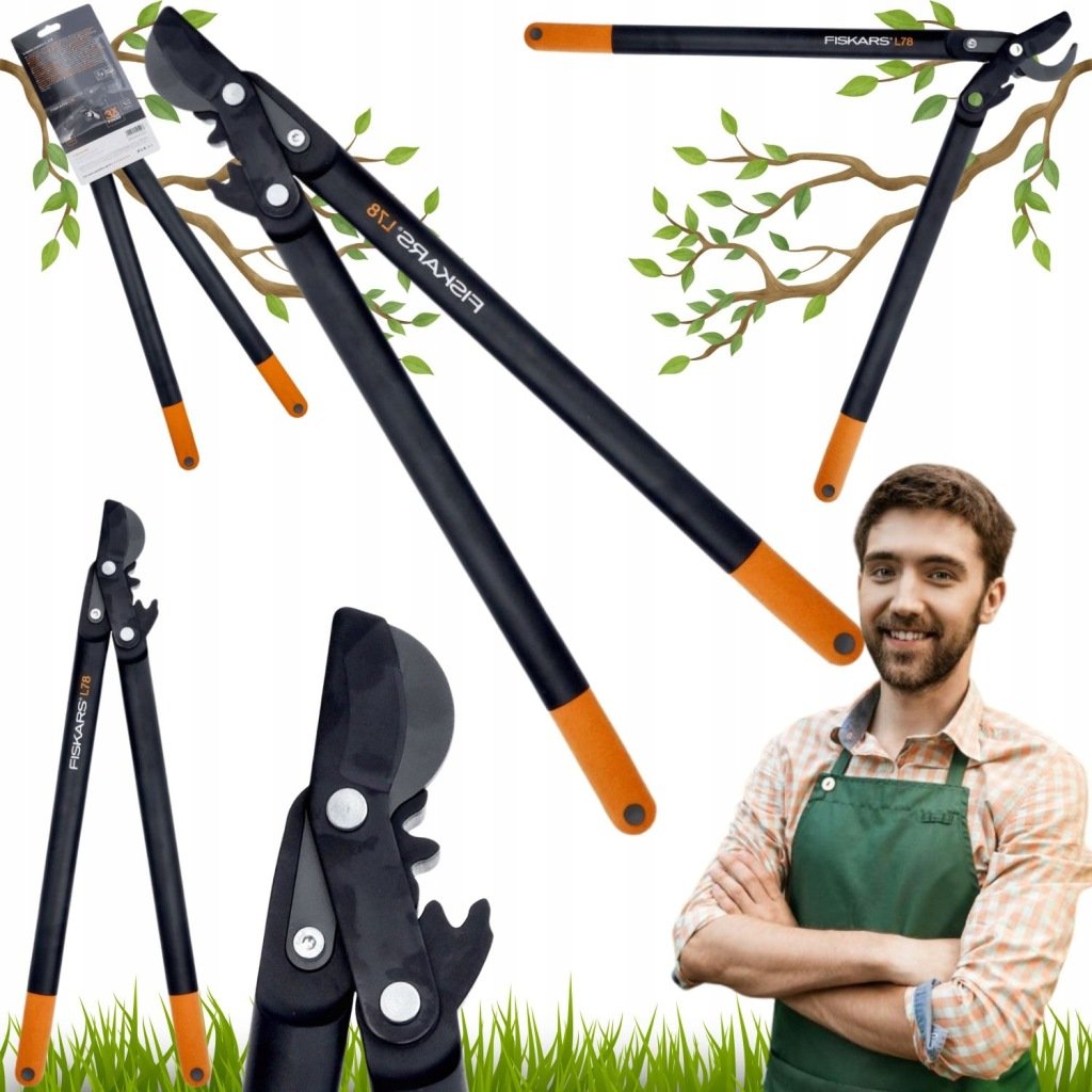 SEKATOR DO GAŁĘZI FISKARS OGRODOWY NOŻYCE NARZEDZIE OGRODOWE NA OGRÓD