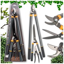 Sekator Do Gałęzi Ogrodowy Ręczny Zestaw Sekatorów Nożyc 3szt. Długi Krótki