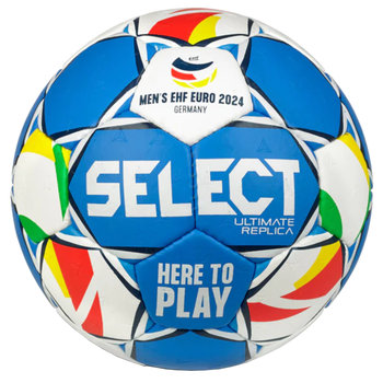Select Ultimate Replica EHF Euro Men V24 Handball 220034, unisex, piłki do piłki ręcznej, Niebieskie - Select
