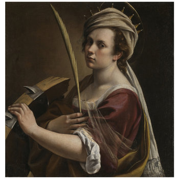 Self Portrait - Artemisia Gentileschi 90x90 - Legendarte
