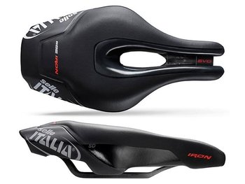 Selle Italia, Siodełko rowerowe, IRON EVO KIT Carbonio SD, miękkie, 132x256 mm - Selle Italia