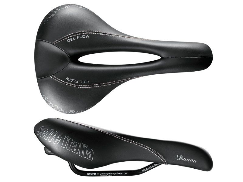 Selle Italia Selle Italia, Siodło rowerowe, Donna Gel Flow L2, Fec Alloy 7, czarny