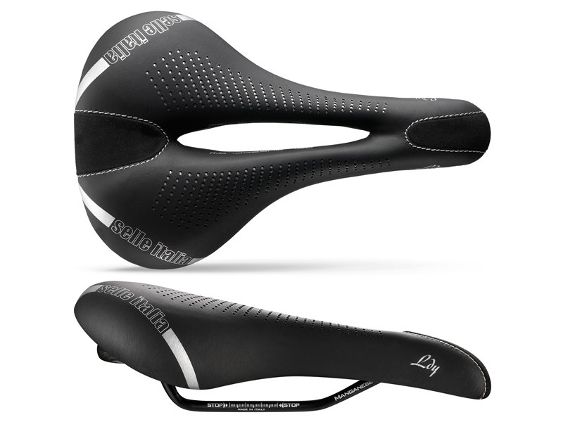Selle Italia Selle Italia, Siodło rowerowe, Lady Gel Flow S2, Manganese Tube 7, czarny