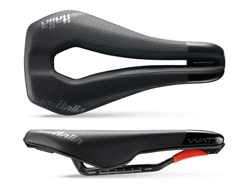 Selle Italia Selle Italia, Siodło rowerowe, WATT SUPERFLOW KIT CARBONIO, czarny