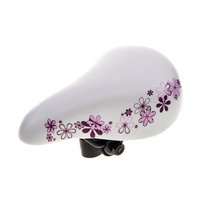 Selle Mio, Siodło rowerowe dziecięce, Liro, różowe kwiaty, 16" Selle Mio