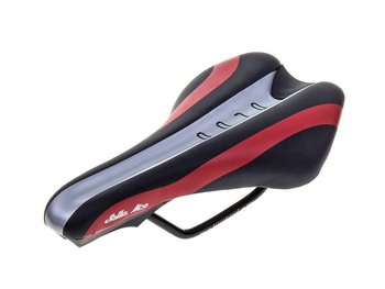 Selle Mio, Siodło rowerowe, Orco, czarno-czerwony, 260x145 mm - Selle Mio