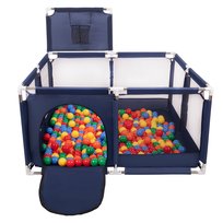 Selonis Boisko KK-100X z piłeczkami 6cm niebieski: zielony-żółty-niebieski-czerwony-pomarańcz 125x125x105/100piłek