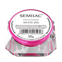 Semilac Acrylic Powder White 693, 10g Semilac