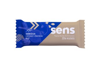 Sens Serious - Baton Proteinowy Ze Świerszczy Masło Orzechowe I Cynamon - Sens