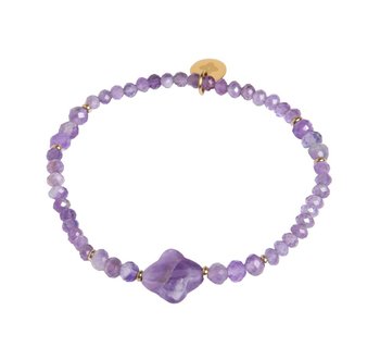 Senses Story, RELAX, bransoletka z kamieni ametystu - SENSES STORY