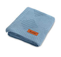 Sensillo, Koc bambusowy, Niebieski, 80x100 cm 