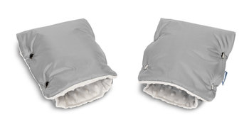 Sensillo, Rękawica/Mufka do wózka, minky, Grey - Sensillo