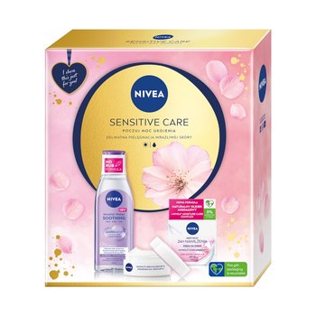 Sensitive Care zestaw prezentowy odżywczy krem na dzień 50ml + kojący płyn micelarny 200ml  - Nivea