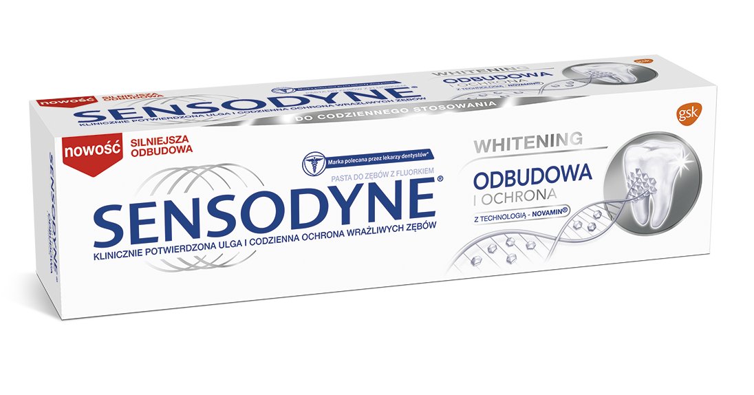 Empik Sensodyne, Odbudowa i Ochrona Whitening, pasta do zębów, 75 ml