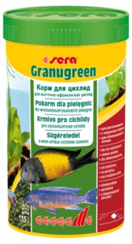 SERA Granugreen 250 ml, granulat - pokarm dla pielęgnic [SE-00392] 250 ml - Sera