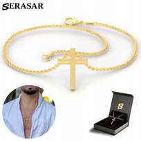 SERASAR, Męski Naszyjnik ze Stali Szlachetnej 