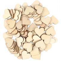Serce sklejka z drewna 100SZT Decoupage serca 5x5