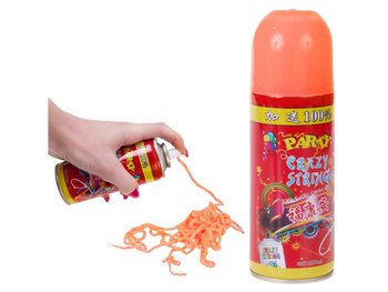 Serpentyna Konfetti W Sprayu Party Urodziny 250Ml Pomarańczowa - PrzydaSie.pl