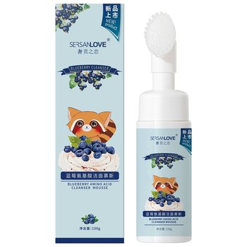 Sersanlove, Blueberry Amino Acid Cleanser Mousse, Pianka Do Mycia Twarzy Z Ekstraktem Z Jagód, 150ml - Sersanlove