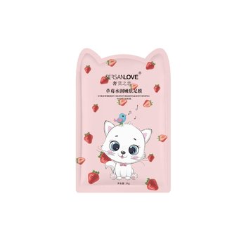 Sersanlove, Strawberry Foot Mask, Nawilżająco-odżywcza Maseczka Do Stóp Kitti, 36g - Sersanlove