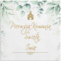 Serwetki Indywidualne. Umieść imie swojego dziecka! Komunia Święta