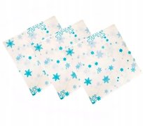 SERWETKI JEDNORAZOWE URODZINY PŁATKI ŚNIEGU 12 szt