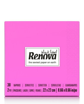 Serwetki Koktajlowe Renova Różowe 30Szt - Renova