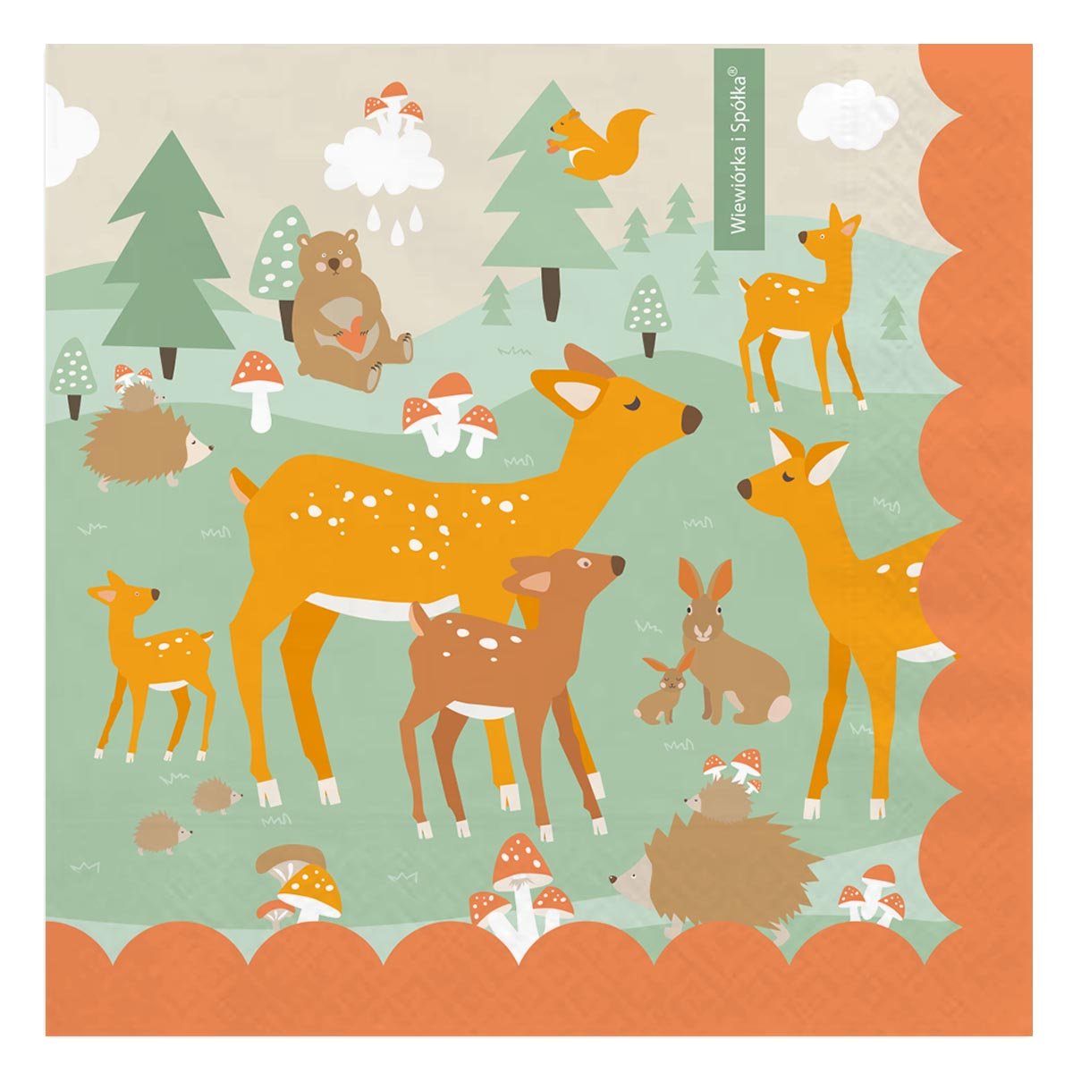 Serwetki Las 33x33 cm, 20 szt. / Wiewiórka i Spółka® - Wiewiórka i ...